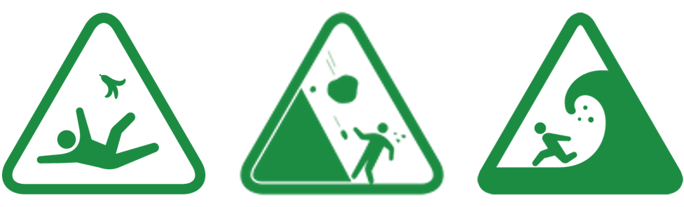 緊急出口小綠人-各種警告標誌